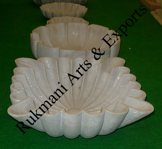 Marble Lotus plates, Bowls urlis, urns