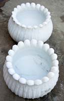 marble lotus plates bowls