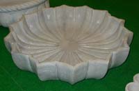 marble lotus plates bowls