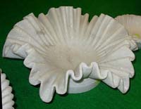 marble lotus plates bowls