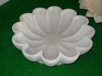 marble lotus plates bowls