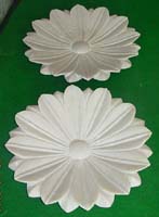 marble lotus plates bowls