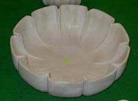 marble lotus plates bowls