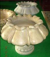 marble lotus plates bowls