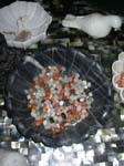 marble lotus plates bowls