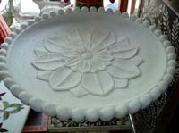 marble lotus plates bowls