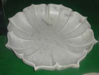 marble lotus plates bowls