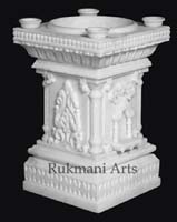 Rukmani arts  marble tulsi kund   Code 3