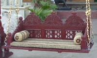 Rukmani arts  wooden swings seater   Code 19