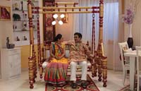 Rukmani arts  wooden swings   Code 134